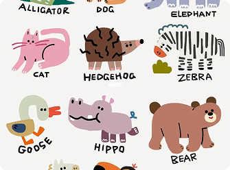 Can you match these animals with their names?